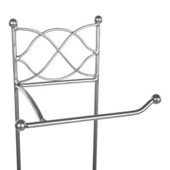 KONDELA Brizo kovový stojan na toaletný papier strieborná – Obrázok 8