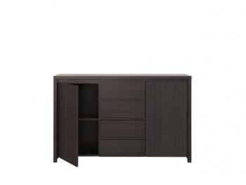 BLACK RED WHITE Kaspian KOM2D4S komoda wenge – Obrázok 2