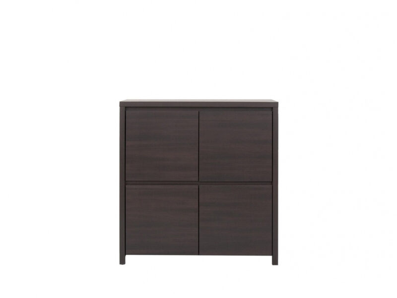 BRW-KASPIAN-KOM4D-KOMODA-WENGE-NABBI-1 BLACK RED WHITE Kaspian KOM4D komoda wenge – Obrázok 1