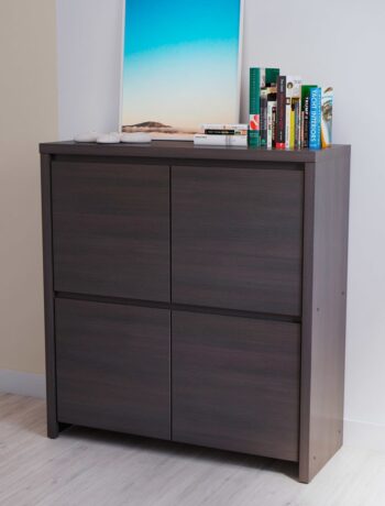 BLACK RED WHITE Kaspian KOM4D komoda wenge – Obrázok 3