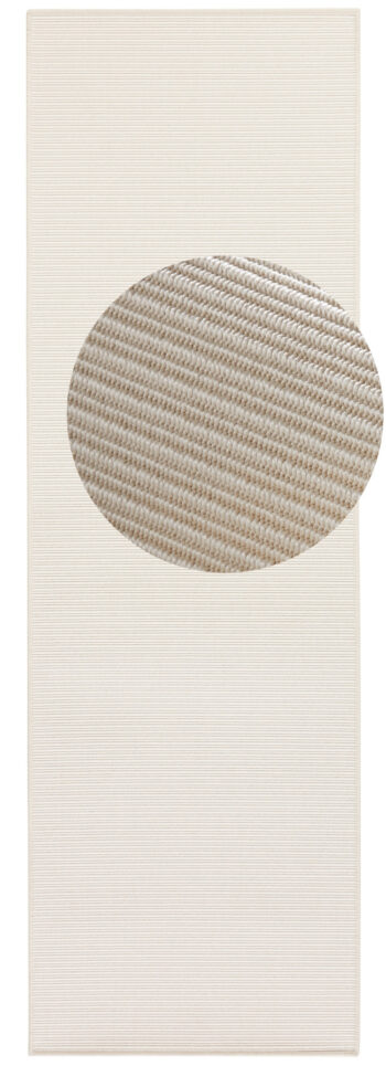 BT Carpet, Behúň Nature 103531 Cream White – na von aj na doma, 80x150, biela, chodba / predsieň