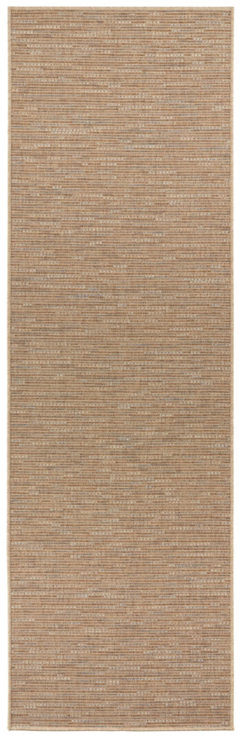 BT Carpet, Behúň Nature 104264 Grey / Gold – na von aj na doma, 80x500, béžová, chodba / predsieň