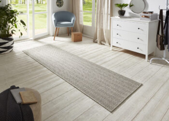 BT Carpet, Behúň Nature 104266 Grey / Multicolor – na von aj na doma, 80x450, šedá, chodba / predsieň