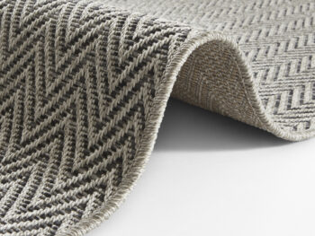 BT Carpet, Behúň Nature 104269 Grey / Anthracite – na von aj na doma, 80x350, šedá, chodba / predsieň