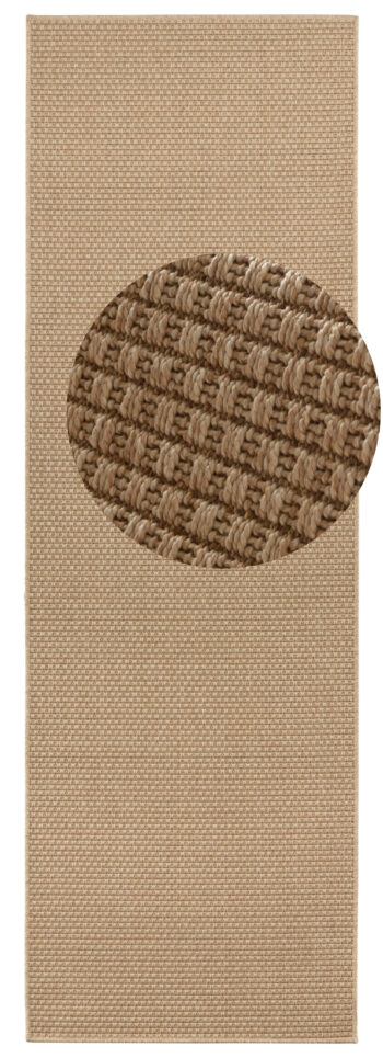 BT Carpet, Behúň Nature 104271 Beige – na von aj na doma, 80x250, béžová, chodba / predsieň