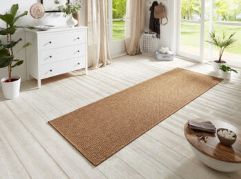 BT Carpet, Behúň Nature 104272 Brown – na von aj na doma, 80x500, hnedá, chodba / predsieň