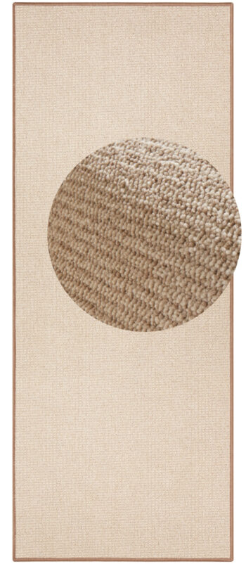 BT Carpet, Kusový koberec Bouclé 104434 Beige, 67x200, béžová, chodba / predsieň