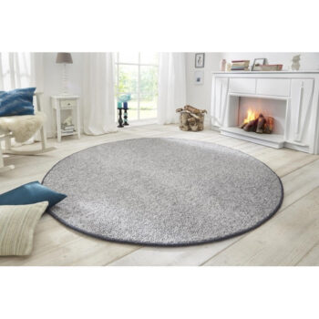BT Carpet, Kusový koberec Wolly 102840 kruh, 133x133 (priemer) kruh, šedá, obývacia izba