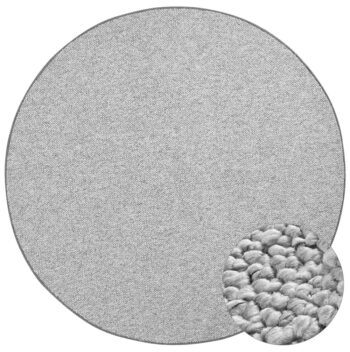BT Carpet, Kusový koberec Wolly 102840 kruh, 133x133 (priemer) kruh, šedá, obývacia izba