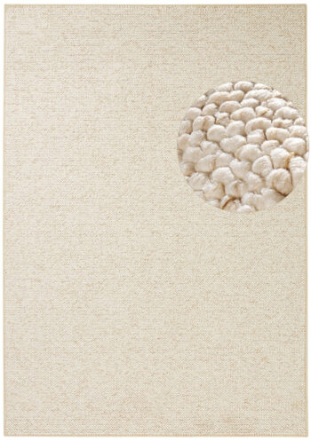BT Carpet, Kusový koberec Wolly 102843, 200x300, biela, obývacia izba