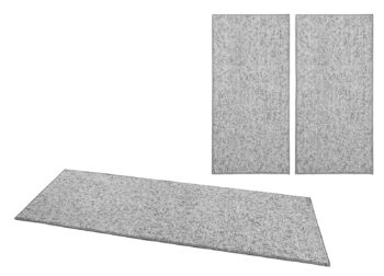 BT Carpet, Spálňová sada Wolly 102840 Grey, 3 diely: 67x140 (2x), 67x250 (1x), šedá, spálňa
