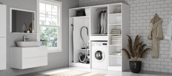 Stavte na funkčnosť, praktickosť a eleganciu s praktickou práčovňou BULITON. Vyrobená je v sviežej bielej farbe, ktorá jej dodáva jas a čistotu, ktorá je v kúpeľniach veľmi žiadaná a pôsobí uprataným a čistým dojmom. Vyrobená je z kvalitnej drevotrieskovej dosky s hrúbkou 16 mm, ktorá je pre…