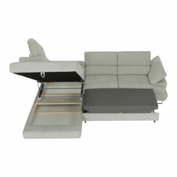 Rohová sedačka s rozkladom a úložným priestorom Buton R L v svetlosivej farbe je ideálnym riešením pre moderné interiéry, kde sa kladie dôraz na funkčnosť a štýl. Táto sedačka od značky KONDELA ponúka nielen pohodlné sedenie, ale aj praktické využitie priestoru vďaka úložnému priestoru, ktorý je…
