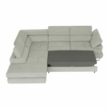 Rohová sedačka s rozkladom a úložným priestorom Buton R L v svetlosivej farbe je ideálnym riešením pre moderné interiéry, kde sa kladie dôraz na funkčnosť a štýl. Táto sedačka od značky KONDELA ponúka nielen pohodlné sedenie, ale aj praktické využitie priestoru vďaka úložnému priestoru, ktorý je…