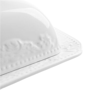Dóza na maslo Butter Home v elegantnom bielom lesku je ideálnym doplnkom pre každú modernú kuchyňu. Táto maselnička od značky KONDELA je vyrobená z kvalitnej dolomitovej keramiky, ktorá zaručuje dlhú životnosť a odolnosť voči poškodeniu. S rozmermi 18,5 cm na…