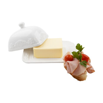 Dóza na maslo Butter Home v elegantnom bielom lesku je ideálnym doplnkom pre každú modernú kuchyňu. Táto maselnička od značky KONDELA je vyrobená z kvalitnej dolomitovej keramiky, ktorá zaručuje dlhú životnosť a odolnosť voči poškodeniu. S rozmermi 18,5 cm na…