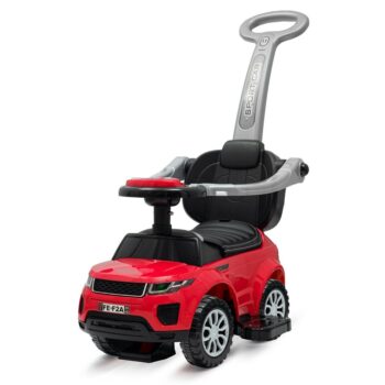 Baby Mix Detská hrající odrážedlo s vodící tyčíSUV 3v1 Prime, červená