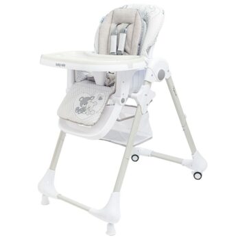 Baby Mix Detská jedálenská stolička Infant, sivá