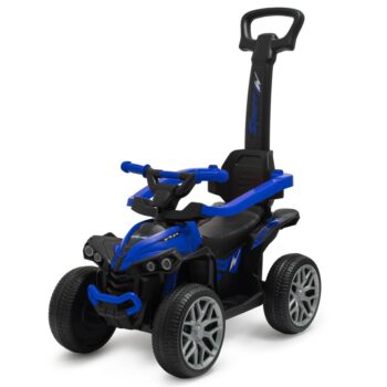 Baby Mix Detská odrážadlo s vodiacou tyčou MegaPrime EVA, modrá
