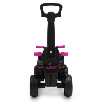 Baby Mix Detská odrážadlo s vodiacou tyčou MegaPrime EVA, ružová