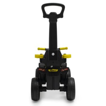 Baby Mix Detská odrážadlo s vodiacou tyčou MegaPrime EVA, žltá