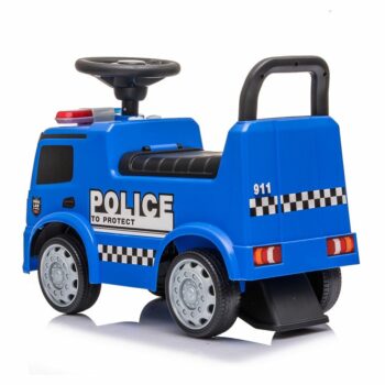 Baby Mix Detská odrážadlo so zvukom MercedesPolice, modrá