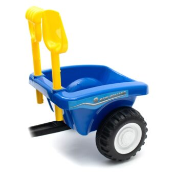 Baby Mix Detská odrážadlo traktor s vlečkou anáradím New Holland, modrá