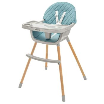 Baby Mix Detská stolička Freja wooden, zelená
