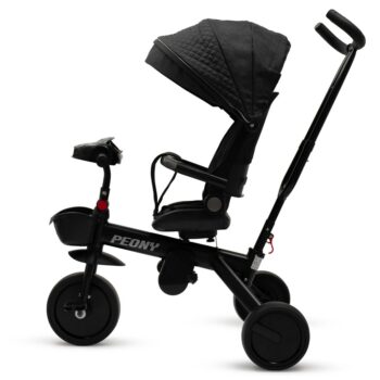 Baby Mix Detská trojkolka Peony EVA, čierna