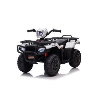 Baby Mix Detské elektrické autíčko Quad, biela