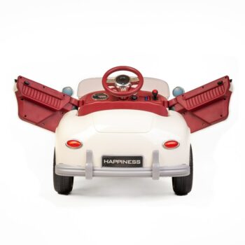 Baby Mix Detské elektrické autíčko Retro Pearl, biela