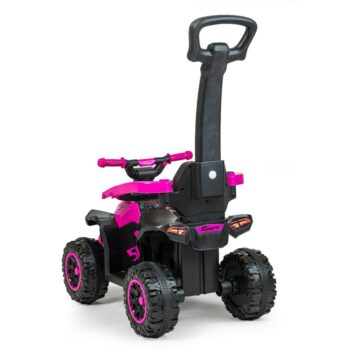 Baby Mix Detské odrážadlo Mega s vodiacou tyčou, ružová