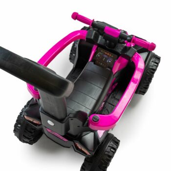 Baby Mix Detské odrážadlo Mega s vodiacou tyčou, ružová