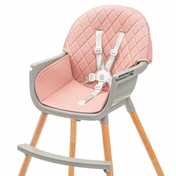 Baby Mix Detskú stoličku Freja wooden, ružová