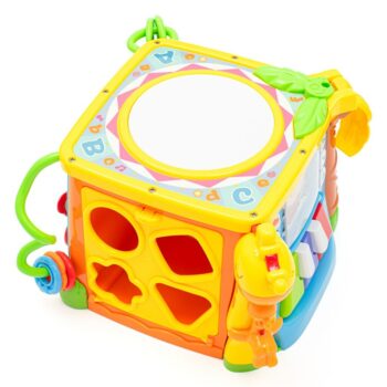 Baby Mix Interaktívna hudobná vzdelávacia kocka,žltá