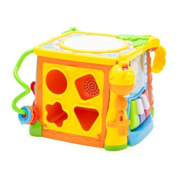 Baby Mix Interaktívna hudobná vzdelávacia kocka,žltá