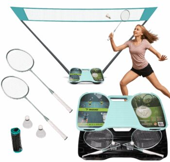 Badmintonová sada 4v1 so sieťkou, raketami a kufríkom – TRIZAND
