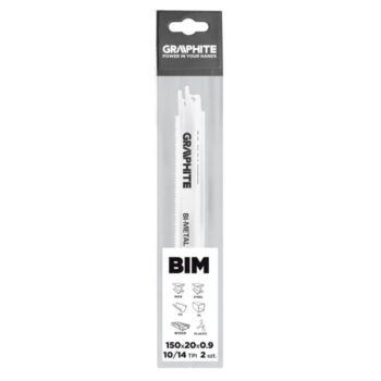 Bajonetové pílové listy 150 x 20 x 0,9 mm, 10/14TPI, sada 2 ks 57H950 GRAPHITE