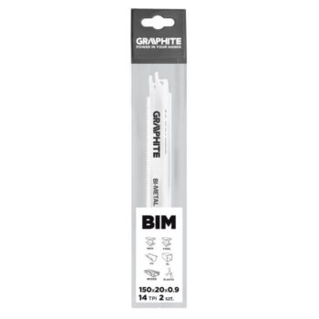Bajonetové pílové listy 150 x 20 x 0,9 mm, 14TPI, sada 2 ks 57H951 GRAPHITE