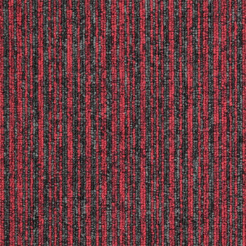 Balta, Kobercový štvorec Sonar Lines 4120 červený 50 x 50 cm, chodba / predsieň