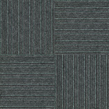 Balta, Kobercový štvorec Sonar Lines 4577 zelenočierny 50 x 50 cm, chodba / predsieň