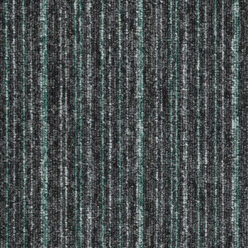 Balta, Kobercový štvorec Sonar Lines 4577 zelenočierny 50 x 50 cm, chodba / predsieň