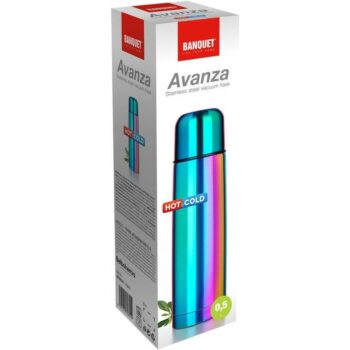 Banqeut Termoska nehrdzavejúca AVANZA 0,5 l, dúhová matná, 0,5 l