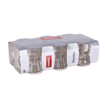 Banquet 6-dielna sada odlievok s uchom SEVILLA, 25 ml