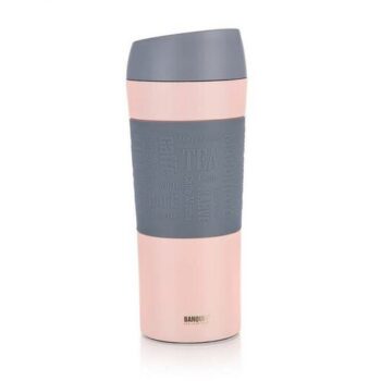 Banquet Hrnček cestovný dvojstenný MATTY 400 ml, ružová
