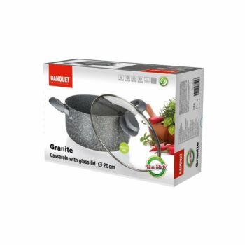 Banquet Hrniec s nepriľnavým povrchom Granite, 20 x 9,5 cm, 20 cm