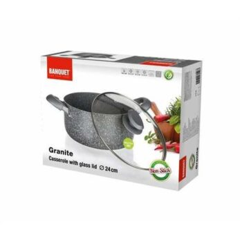 Banquet Hrniec s nepriľnavým povrchom Granite, 24 x 11 cm, 24 cm