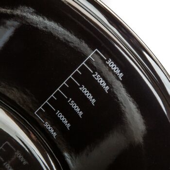 Banquet Hrniec smaltovaný METALLIC Black 24 cm, 3,7 l, s pokrievkou, 24 cm