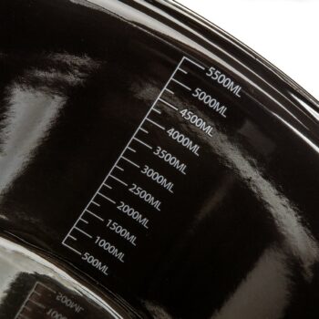 Banquet Hrniec smaltovaný METALLIC Black 26 cm, 6 l, s pokrievkou, 26 cm