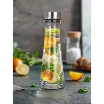 Banquet Karafa sklenená s nehrdz. nálevkou DALEN 1000 ml